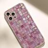 Rhinestone Grid Transparent Anti-drop Case for iPhone 14/15/16/17 Promax