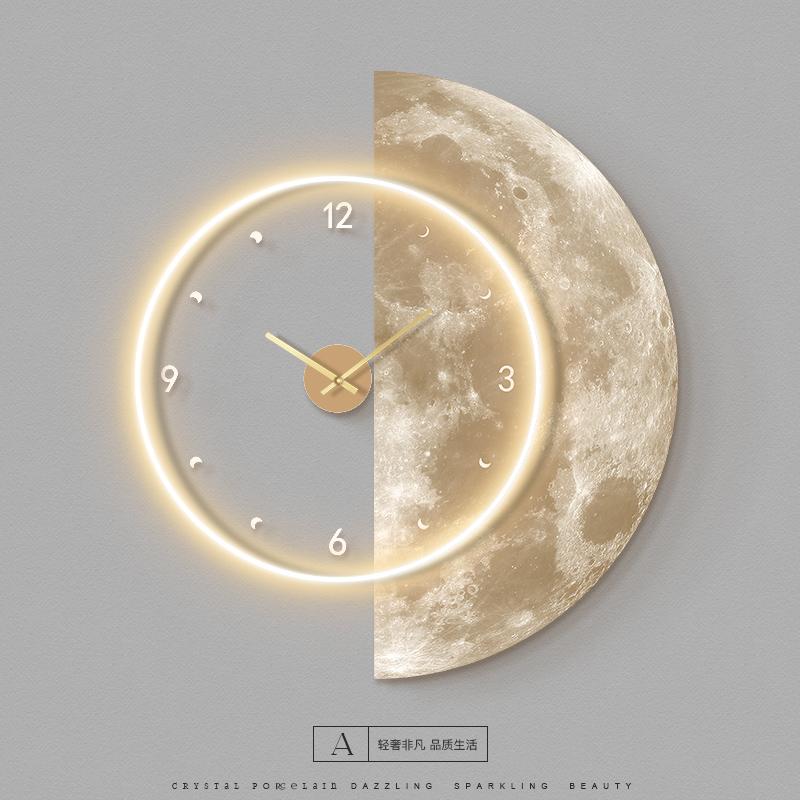 Large Led Wall Clock Luxury Living Room Watches Wall Art Bedroom Kitchen Mural Clocks Acrylic Home Design Aesthetic Decoration