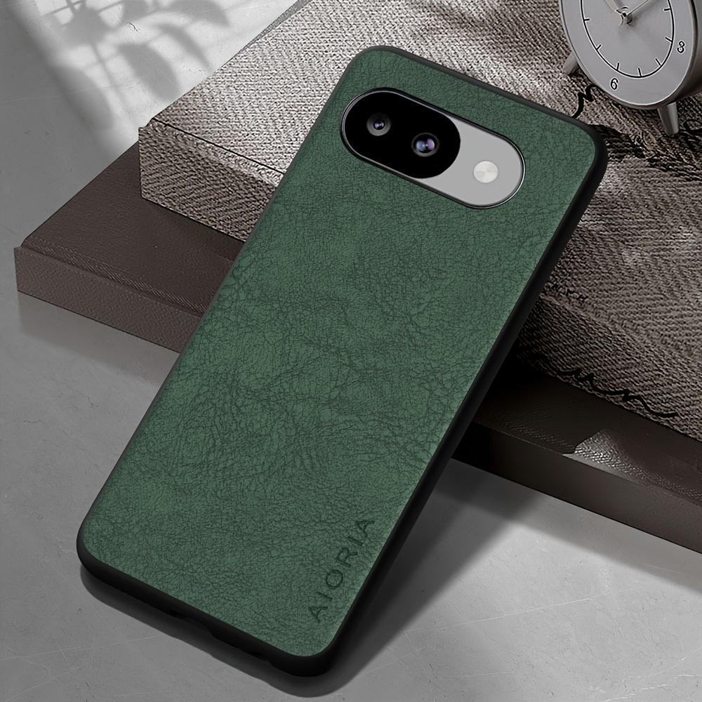 Phone Case: Luxury Retro Synthetic Leather Phone Case for Google Pixel 10 Pro XL 10A Matte Soft Bumper Hard Back Cover Fashion Protective Case