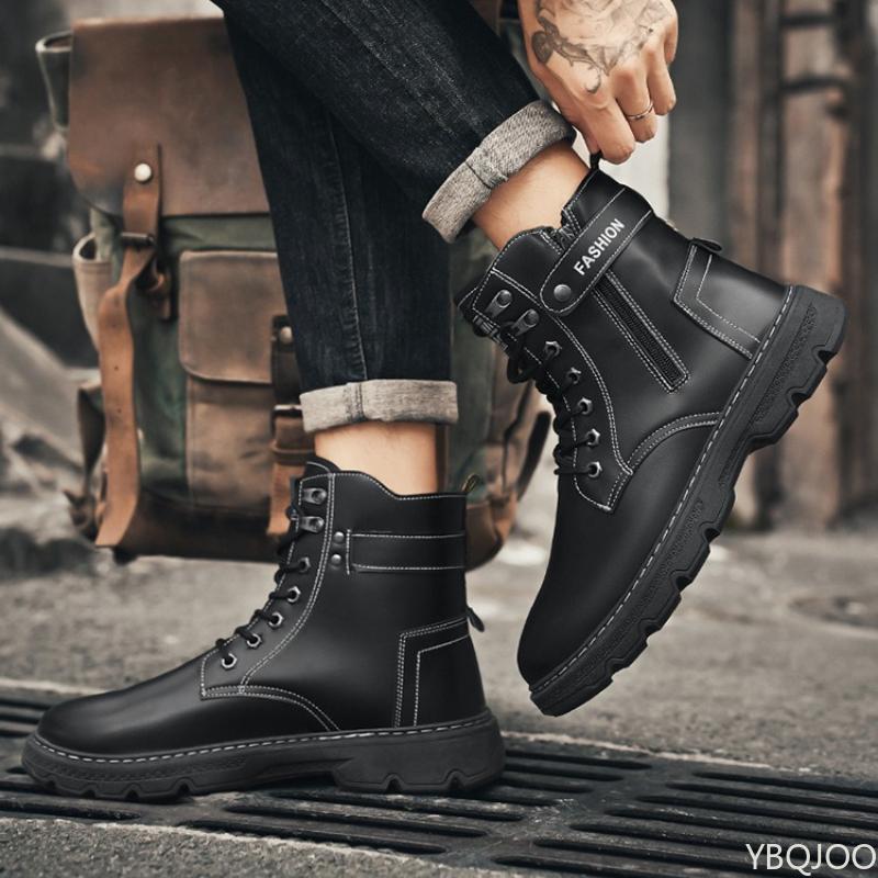 Modische Vielseitige High-Top-Herrenschuhe Herbst Outdoor-Wanderschuhe Lässige Bequeme Sportschuhe