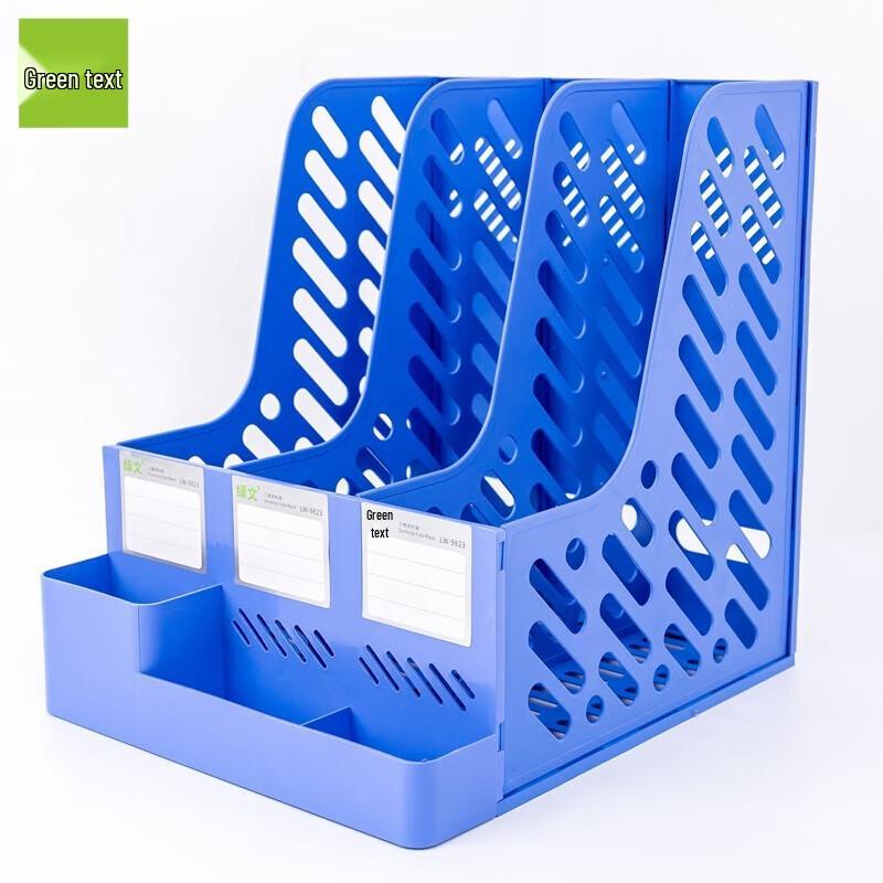 3-Tier Desktop File Organizer with Pen Holder