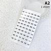 1/4Sheets Waterproof Laser Number Label Stickers For Diy Craft Self Adhesive Nail Polish Lipstick Color Number Tags Sticker
