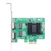 2-Port Slot PCIEX4 RJ45 Interface kCard PCIExpress Adapter Card 10/100/1000Mb