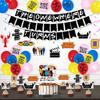 Friends Birthday Decorations, Friend TV Show Birthday Party Decorations, The One Where Turns Banner Hanging Swirl Balloon Cake Cupcake Topper for TV