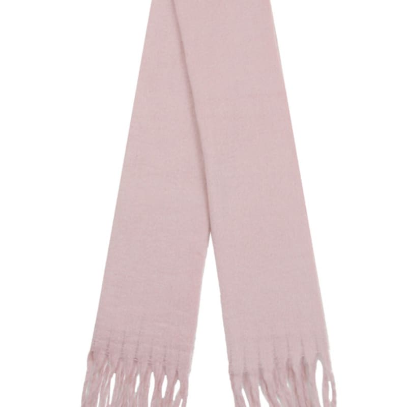 GRAVER [UNISEX] Flower Dot Embroidery Bold Muffler_Pink