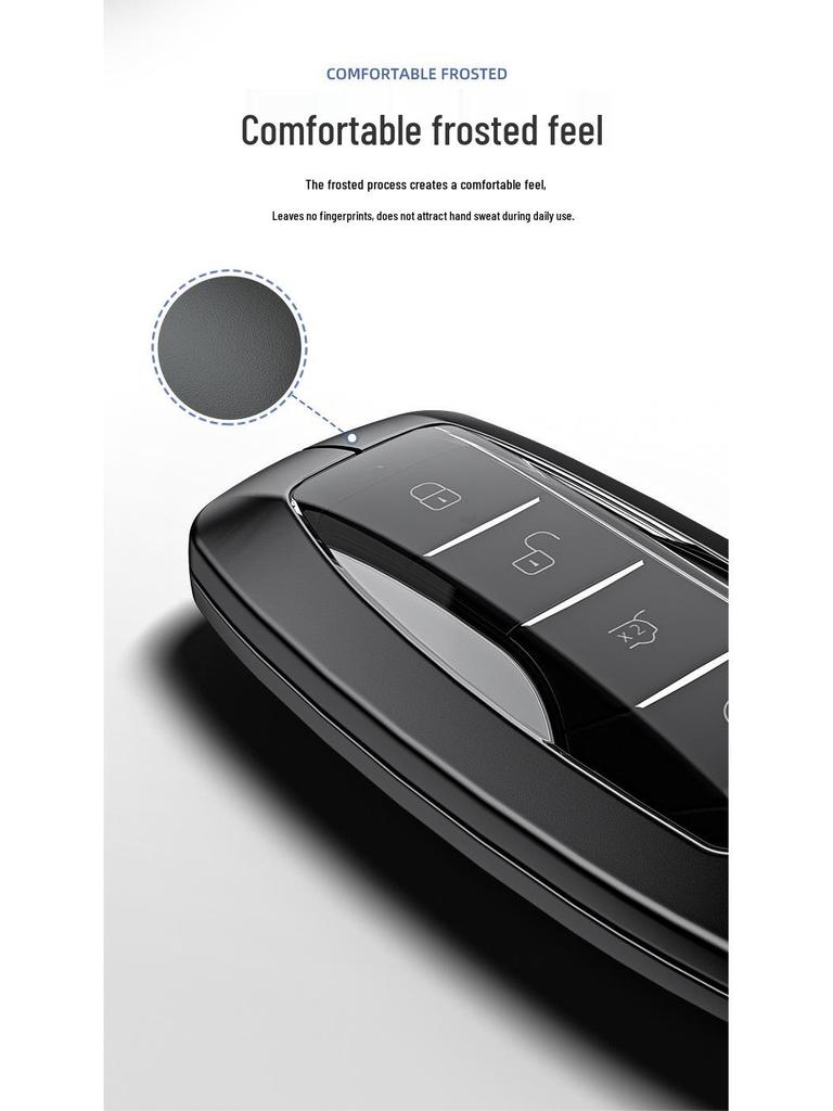 BYD Aluminum Alloy Car Key Case for Qin Pro, Song Pro, Tang, Han - Creative Metal Shell Cover