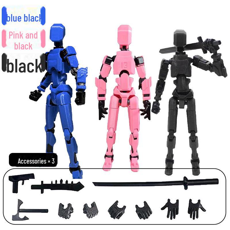 3D Movable Jointed Children's Dolls - Decompression Toy