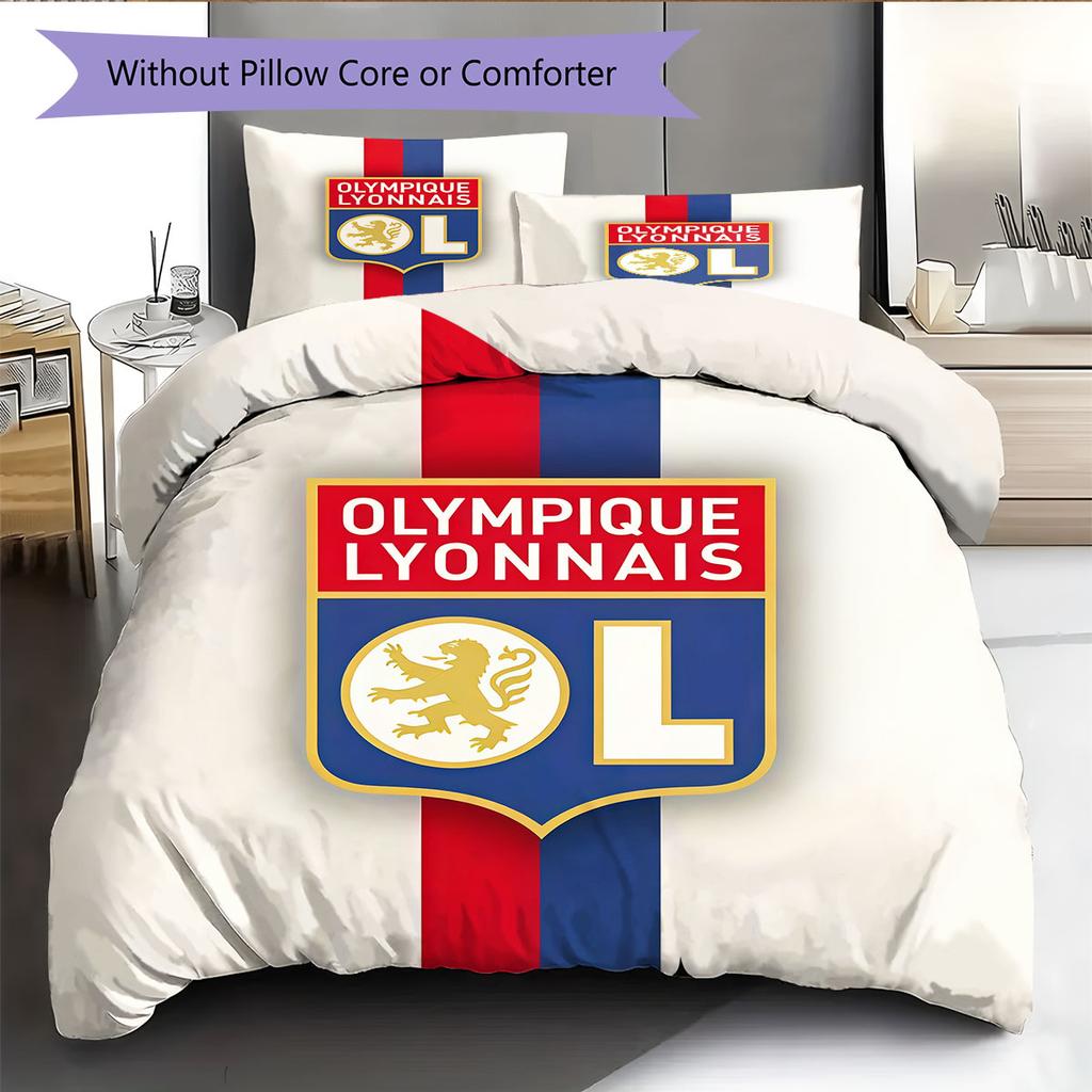 OL Logo Bedding Quilt Set Quilt Cover Pillowcase Home Decoration Birthday Gift (1 * Duvet Cover + 2 * Pillowcase, Without Core)