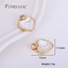 18K Gold Plated Round/Square/Heart Epoxy Resin Gem Pendant For Pearl Necklace Making, DIY Craft Jewelry Making Supplies