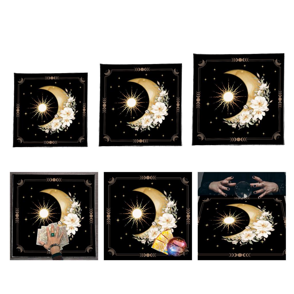 Velvets Tarots Reading Cloth Occult Symbols Artistic Velvets Divination Mats Spiritual Practice Accessory
