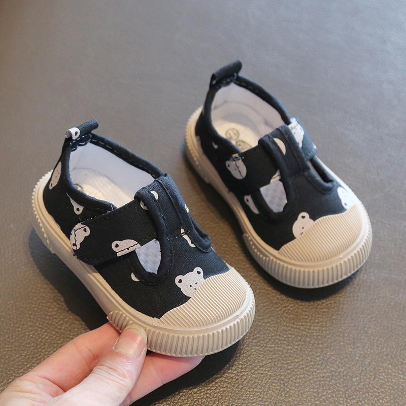 Cartoon Canvas Baby Shoes: Soft Sole, TPR Bottom, for Toddlers, Boys, and Girls - Spring/Autumn Edition