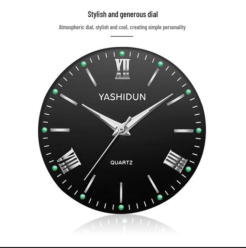 Luminous Quartz Watches: Stylish Men's, Women's & Couple's Waterproof Designs with Steel or Leather Bands