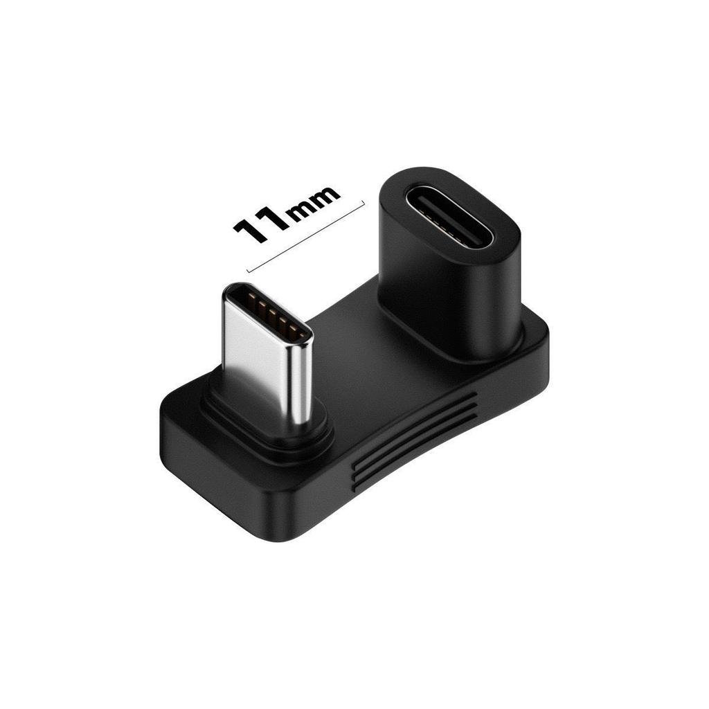 USB Typ-C 3.2 Gen 2 Stecker auf Buchse 90-Grad-Adapter, 10 Gbit/s High-Speed U-Typ Konverter