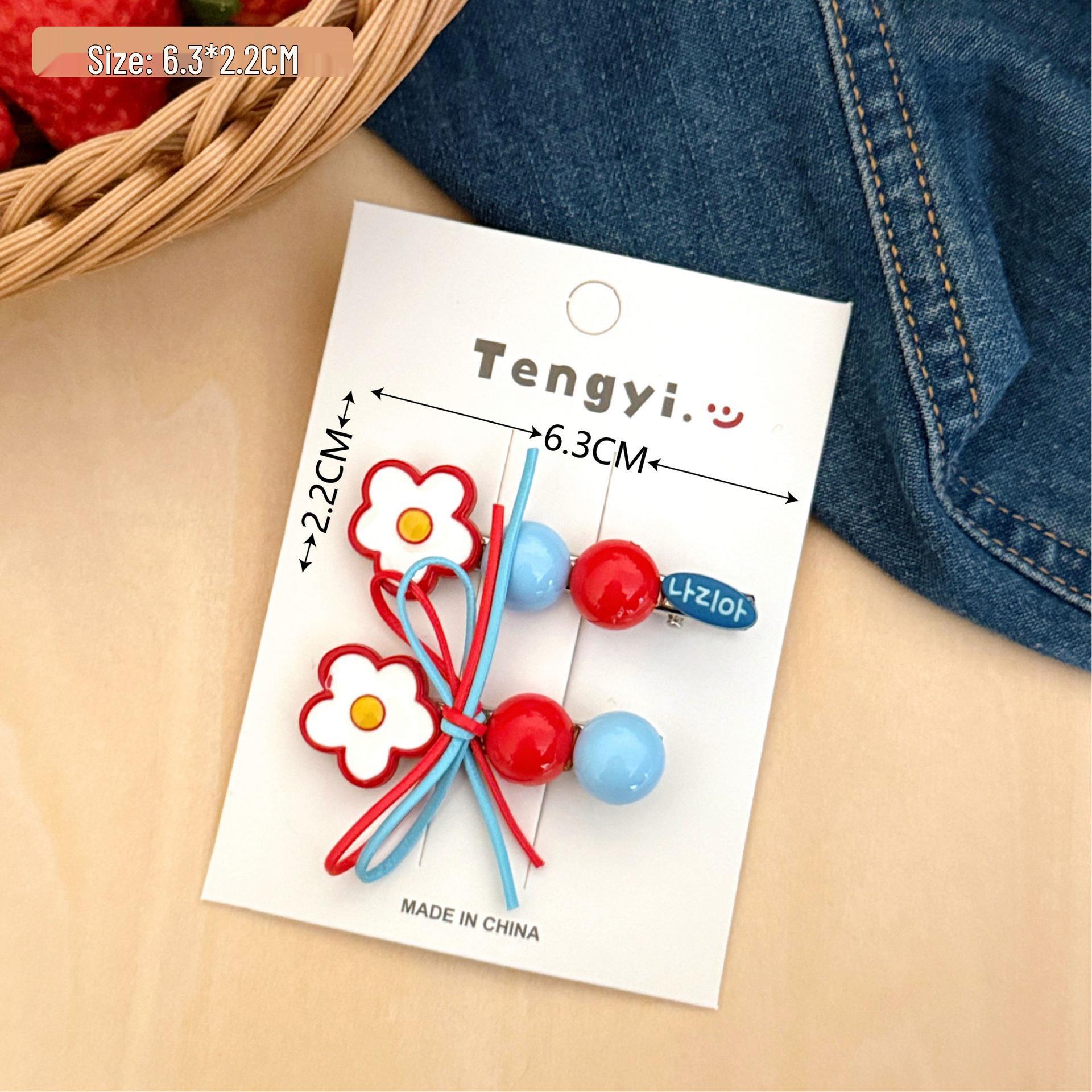 

2025 Mori Style Bow Flower Hair Clip for Side Bangs