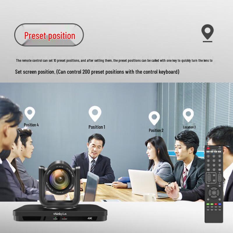Lenovo thinkplus 4K AI Tracking PTZ Video Conference Camera (CN version)