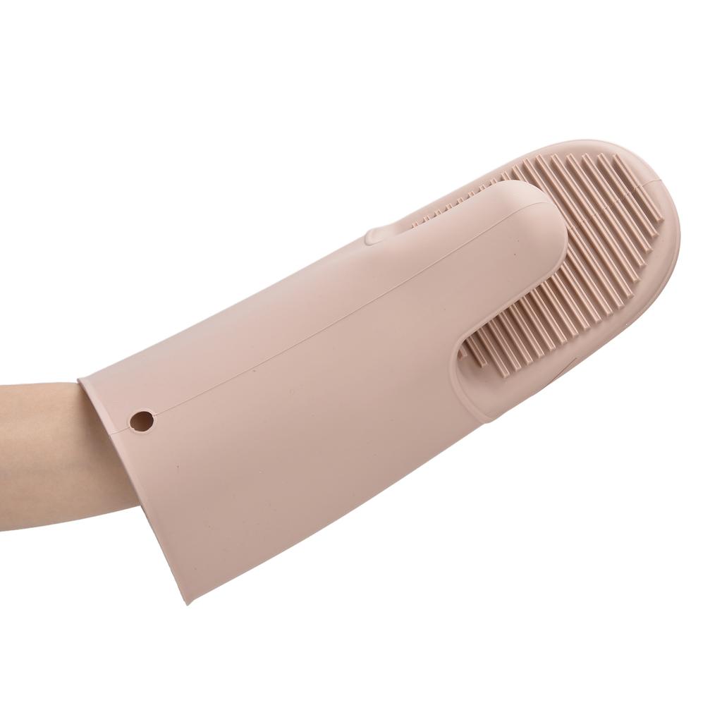 Silicone Heat Insulation Gloves Thickened Anti Slip Oven Mitts Gloves for Microwave Barbecue