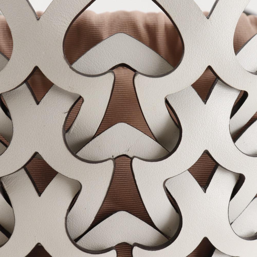 Kate Spade Dolly Large Shoulder Bag basket White/pink leather Women Used