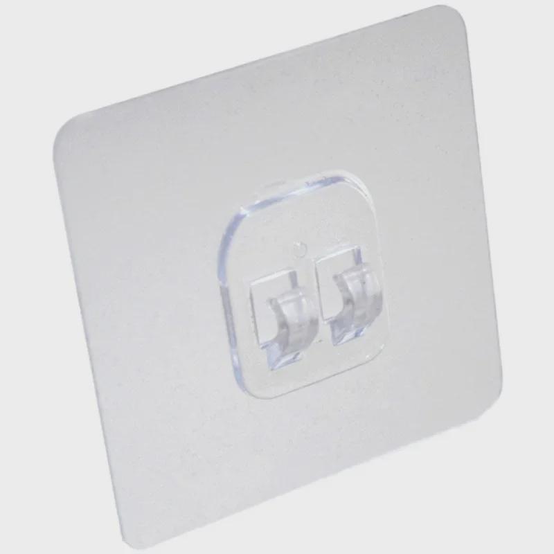 Traceless Punch-Free Sticky Hook: Strong, Multifunctional Acrylic Snap Buckle for Bathroom & Kitchen