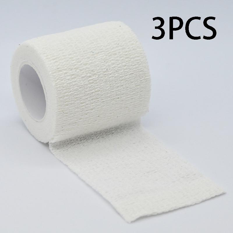 

6pcs 5cm * 4.5m Black Gauze Sports Bandage, Self-Adhesive Breathable Elastic Bandage for Fingers, Wrists