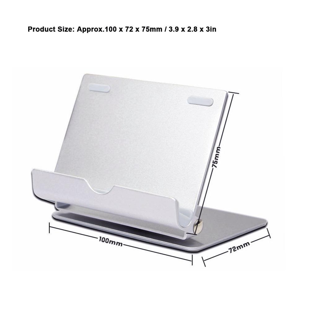 360 Degree Rotation Adjustable Cell Phone Stand Aluminum Alloy Mobile Phone Holder Watching Movies