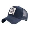 European & American Retro Cotton Embroidered Animal Mesh Baseball Cap