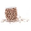 30M Roségold ABS Imitationsperlen Schnur Perlenkette für DIY Bastelgirlande Hochzeitsmittelstücke