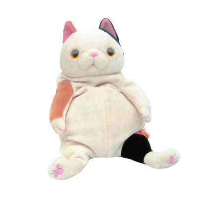 Shinada Global Mochi Serie Mochi Neko Mike (M) 14 x 14 x 22cm Plüsch Katze Tier MONE-0230M