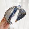 New Fashion Headband For Women Wide Side Hairband Oil Print Headwear Vintage Turban Autumn Hair Accessories
