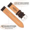 [CORROPELLE] Genuine Leather Watch Band, Quick Release, 18mm 19mm 20mm 21mm 22mm Replacement Strap, No Tools Required, Retro Elegant Crazy Horse