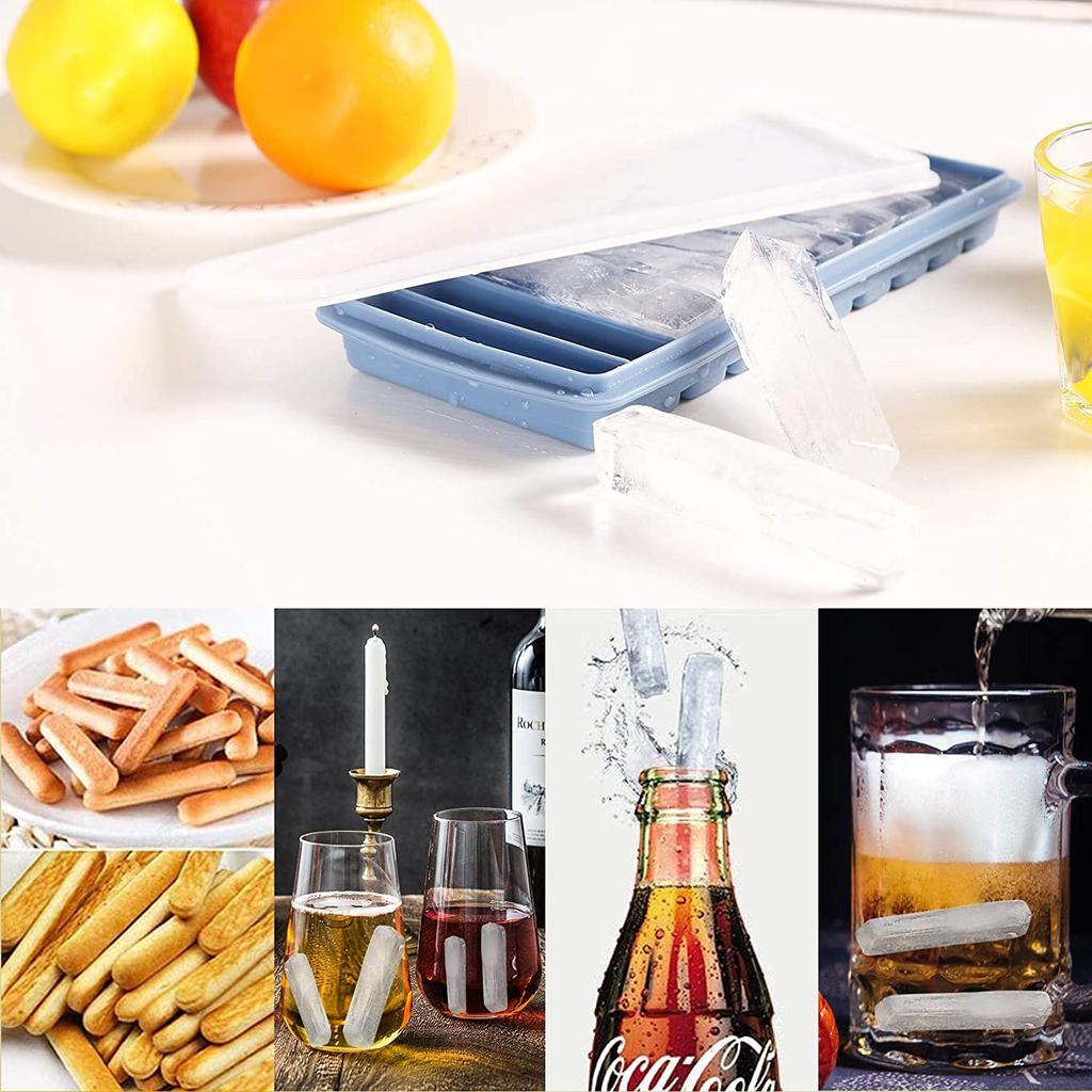 10 Cavities Ice Cube Tray With High Permeability Silica Gel Cover Ice Maker