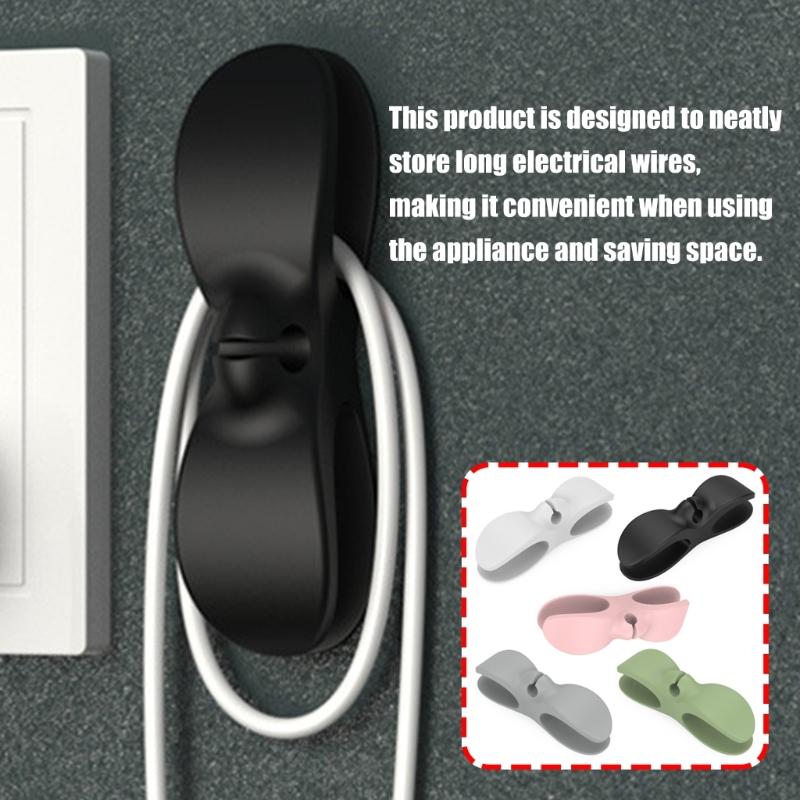 Adhesive Cable Clip Without Drill Cord Organizers For Kitchen Countertops Desk Multipurpose Wire Holder Cord Management