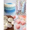 1A Piping Tips and Bags, 3 Large 1A Frosting Tips & 20 Disposable 12" Bags for Swirls, Macarons, Eclairs & More