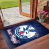 Crystal Velvet Rug Custom Name Text, Soft Non Slip Floor Mat Home DecorCrystal Palace