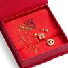 Elegant Zircon Clover Pendant Necklace - Light Luxury Design