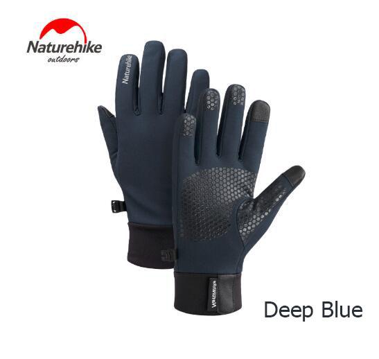 Naturehike Nh19s005-t Warm Insulated Winter Touchscreen Fleece Gloves Anti-slip Windproof Cycling Gloves Camping Hiking Running L