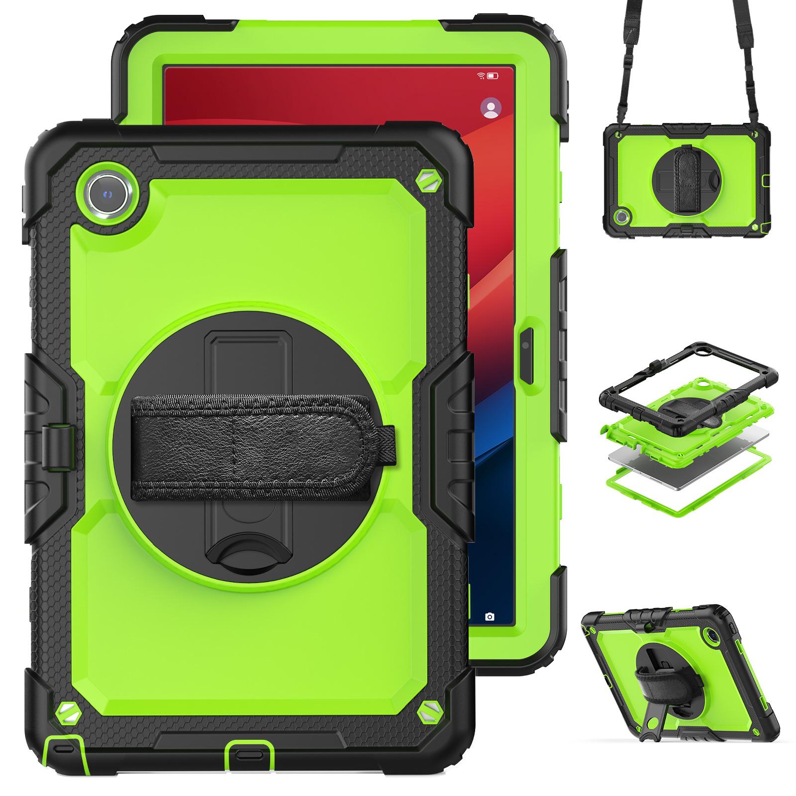 

Для Lenovo Xiaoxin Pad 11 2025/2024/Idea Tab/K11 Gen 2/M11/K11 LTE (2024) Чохол ПК+Силікон для планшета Yellow-green+Black