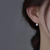 Women's Minimalist Square Zirconia Stud Earrings in Cool Sophisticated Style