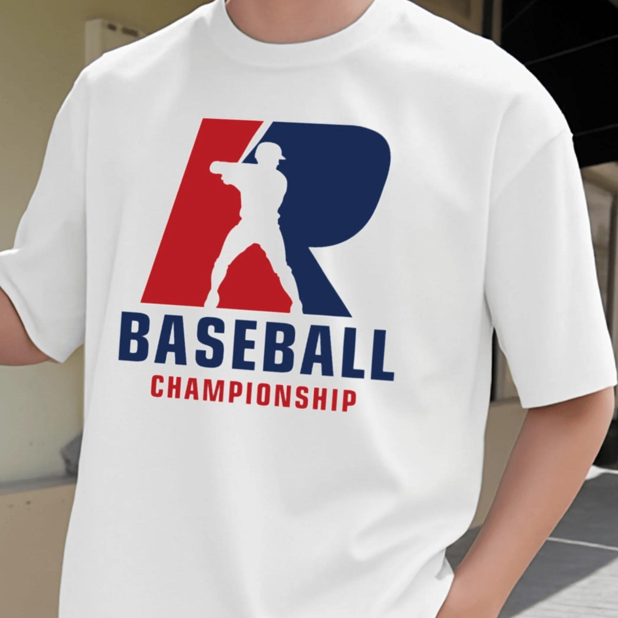

2026 Men s Limited Edition Baseball Championship T-Shirt | Funny Casual Short Sleeve Printed Tee, Machine Washable White 3XL 4XL