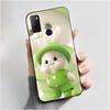 Casing For TCL 20E (6125F)/TCL 20Y (6156D) Green Cartoon Rabbit Pattern Shockproof Cover 2026 Cartoon Design Soft Black Case