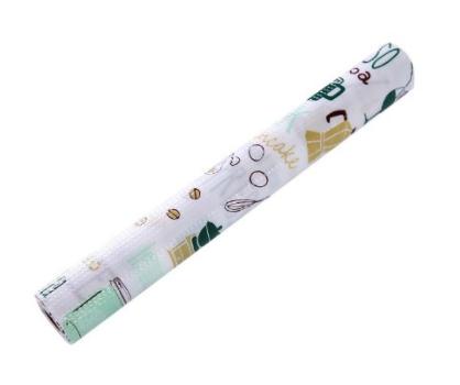 2pcs Waterproof Oil Thickened Kitchen Stickers 2 Roll Can Cut Table Mat Drawers Cabinet Shelf Liners Cartoon Cupboard Placemat