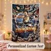 Custom Personalized Tapestry,Attack on Titan Print Custom Name Text Wall Art Hanging for Bedroom