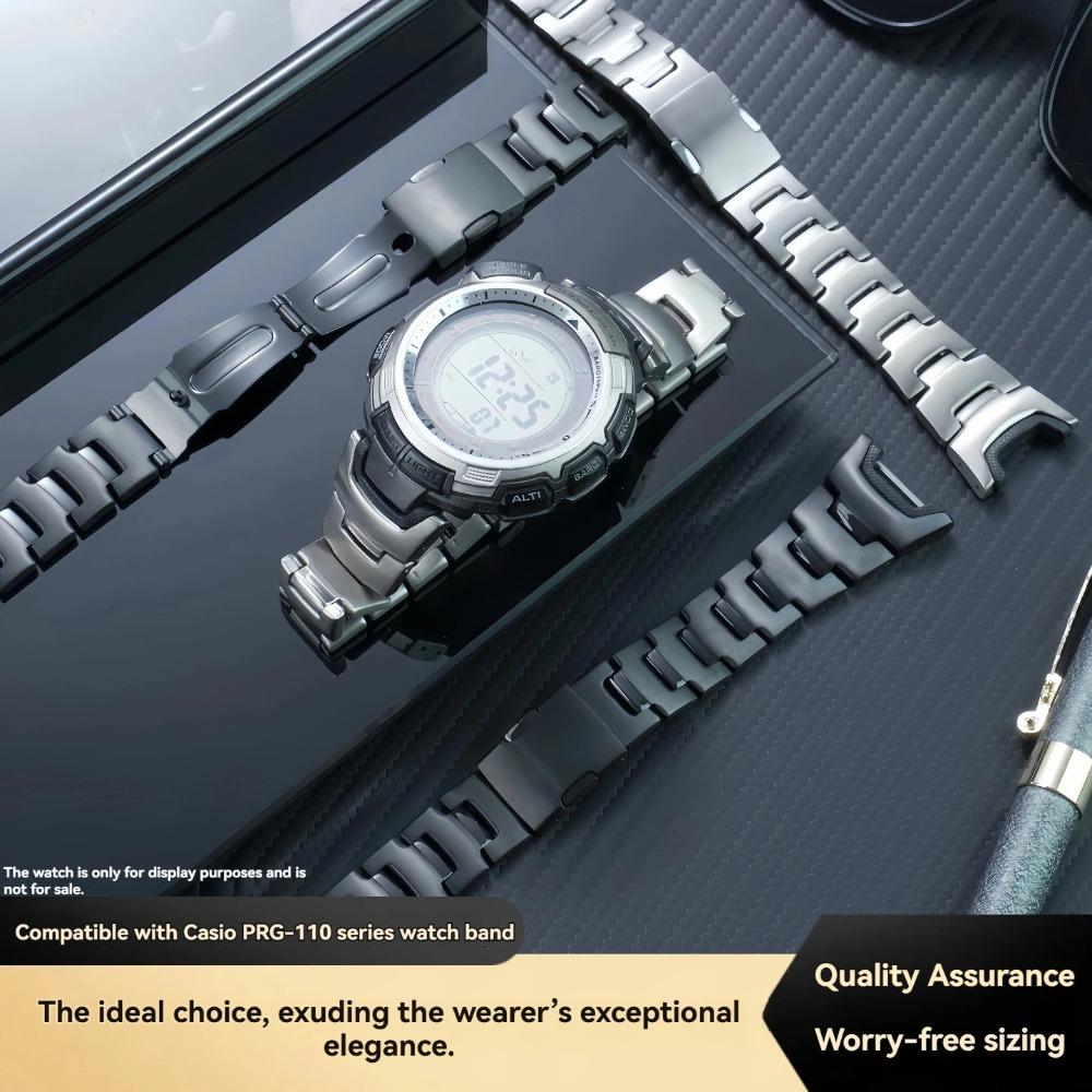 Voor Casio PRG-110T/Y PRW-1300Y Specifieke Titanium Band: Hoge Sterkte, Slijtvaste Buiten Wandel Vervangingsriem