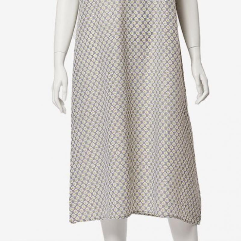 L Affair friLL fLower Dot Dress Gray Lwoec953 Gy