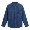 Long Sleeve Solid Denim Casual Stylish Denim Plus Sizes Men's Shirt, Coat, Jacket, Spring/Autumn Outerwear,