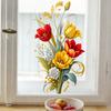 Tulip Flower Static Window Stickers for The Living Room, Bedroom and Study Yesterday