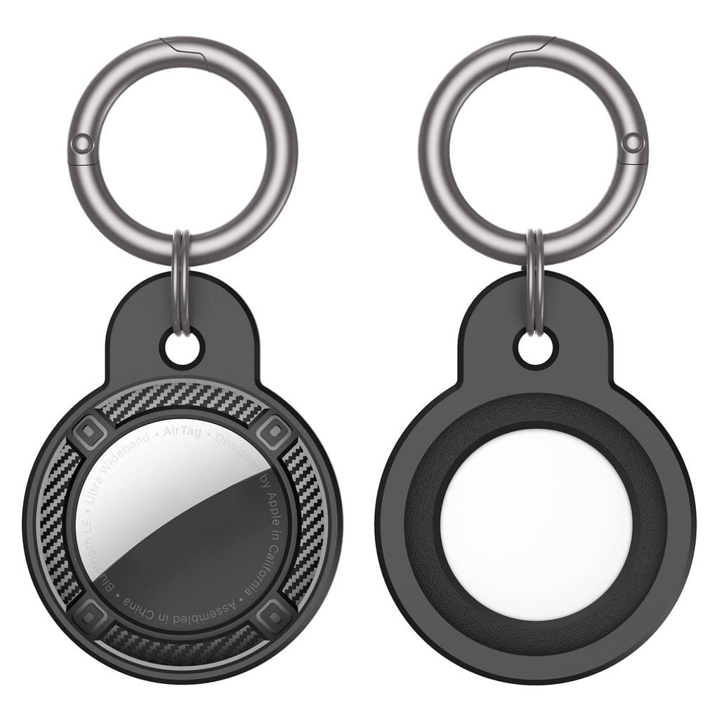 Cross-border application AirTag protective case anti-lost Apple airtag carbon fiber pattern tpu tracker protective case