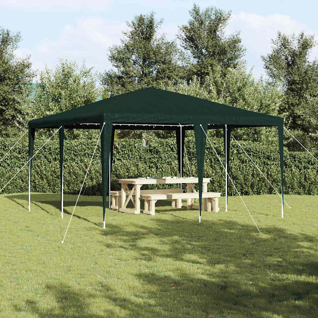 Party Tent Green 400 X 400 X 266 Cm Polyethylene and Steel