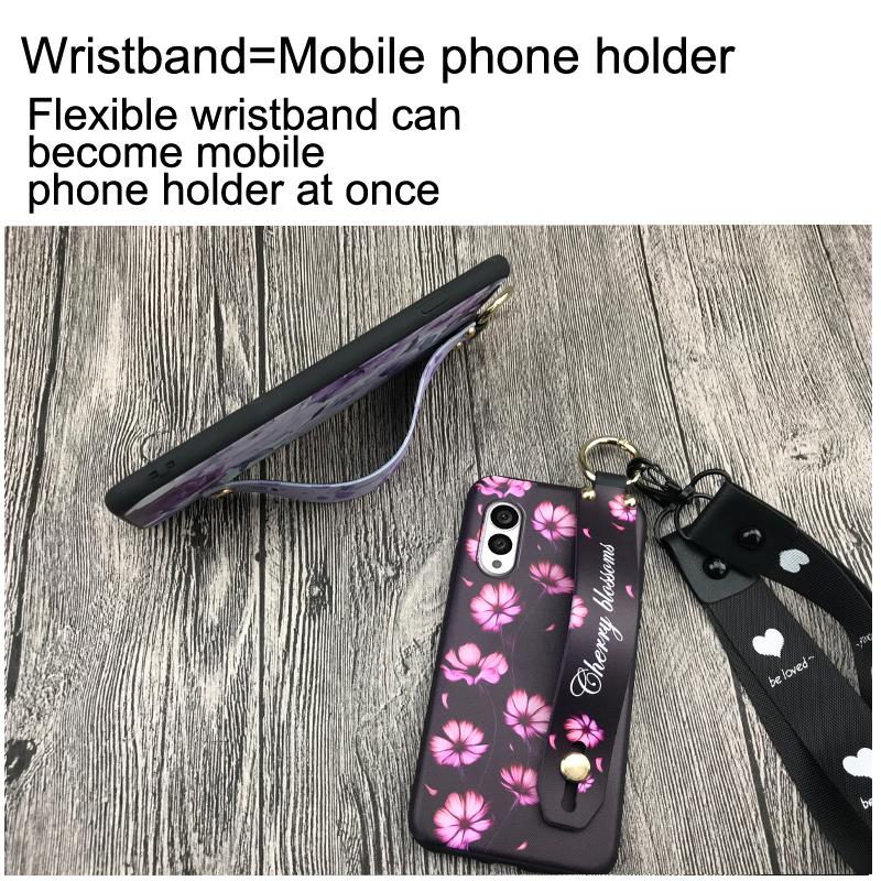 Anti-dust Protective Phone Case For FCNT/Fujitsu Arrows N F-51C Fashion Design Wristband Kickstand Durable Phone Holder