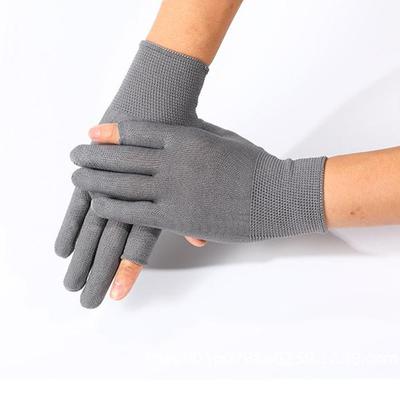 Zwei-Finger- und Fünf-Finger-Nylonhandschuhe für schützende Damen-Arbeitshandschuhe