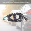 Automotive Accessories Replacement AUX in USB Switch with USB Wire and AUX Cable Adapter for Car Stereo for E60